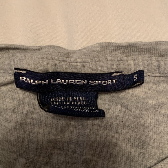 gray short sleeve ralph lauren top - Picture 3 of 4